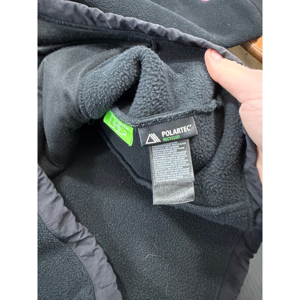 North Face Denali Fleece Jacket Black Womens XL Breast Cancer Edtn Full Zip - Picture 6 of 13